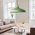 Lela Megapap  E27 metallic ceiling lamp in mint green color Ø31x100cm.