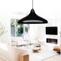 Lela Megapap  E27 metallic ceiling lamp in black color Ø31x100cm.
