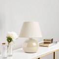 Alaska Megapap E27 metal - fabric pvc in cream color Ø22x30cm.