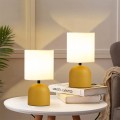 Nehora Megapap E27 metal - fabric pvc in yellow - cream color Ø15x30cm.