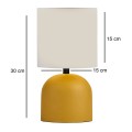 Nehora Megapap E27 metal - fabric pvc in yellow - cream color Ø15x30cm.