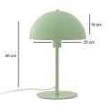 Favori Megapap E27 metal table lamp in mint green color Ø25x39cm.
