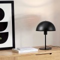 Favori Megapap E27 metal table lamp in black color Ø25x39cm.