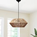 Castel Megapap E27 rope ceiling lamp in natural color Ø32x70cm.