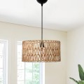 Sarkiz Megapap E27 rope ceiling lamp in natural color Ø30x70cm.
