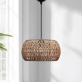Miranda Megapap E27 rope ceiling lamp in natural color Ø30x70cm.