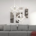 Thora Megapap metallic two-light ceiling light E27 in white color 22x22x70cm.
