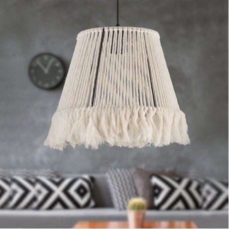 Braga Megapap E27 rope ceiling light in white color 30x30x75cm.