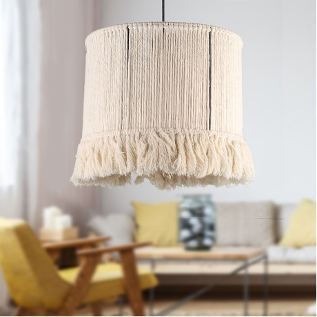 Silas Megapap E27 rope ceiling light in white color 30x30x75cm.