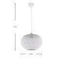 Visca Megapap E27 rope ceiling light in white color 35x35x75cm.