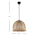 Libia Megapap E27  rope ceiling light in natural color 30x30x70cm.