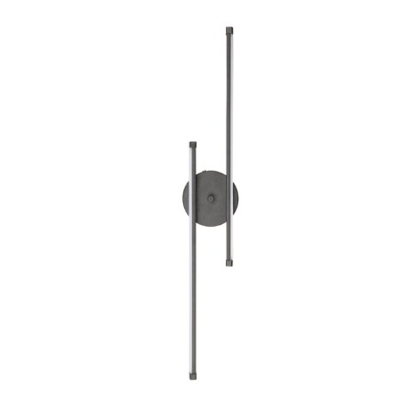 Frode Megapap metallic Led wall lamp in black color 70x10x10cm.
