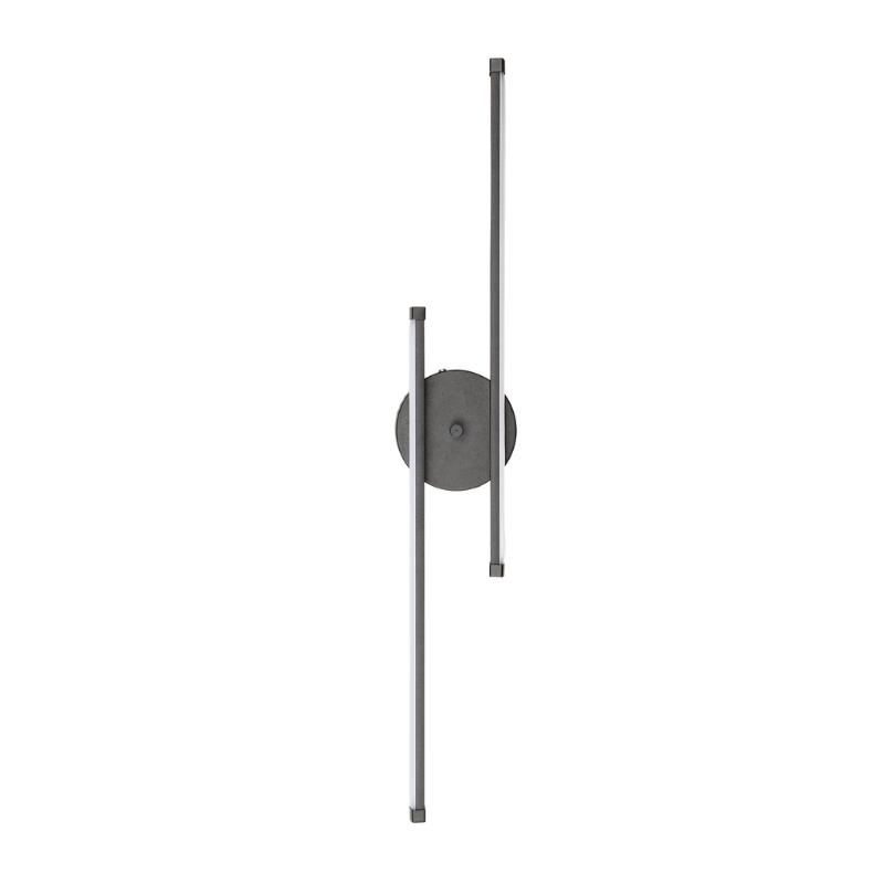 Frode Megapap metallic Led wall lamp in black color 70x10x10cm.
