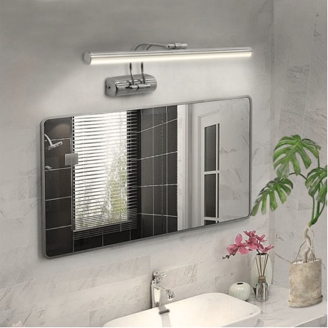 Strop Megapap LED bathroom mirror sconce, metallic in chrome color 35cm.