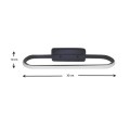 Moki Megapap  metallic Led wall lamp in black color 30x5x10cm.