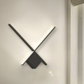 Division Megapap metallic Led wall lamp in black color 40x5x40cm.