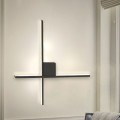 Cubo Megapap metallic Led wall lamp in black color 40x5x40cm.