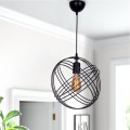 Phillipe Megapap E27 metallic ceiling light in black color 35x35x70cm