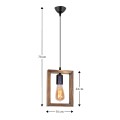 Esela Megapap wooden ceiling light in natural color 16x4x70cm.
