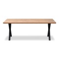 Jeremy Megapap Mdf/metallic table in acacia color 200x100x75cm.