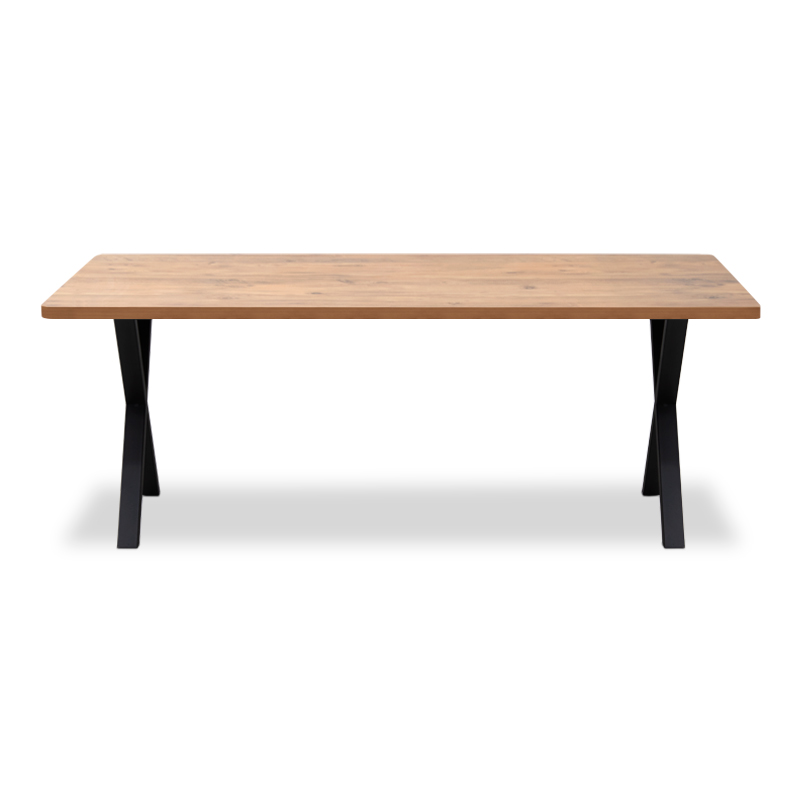 Jeremy Megapap Mdf/metallic table in acacia color 200x100x75cm.