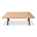 Jeremy Megapap Mdf/metallic table in acacia color 200x100x75cm.