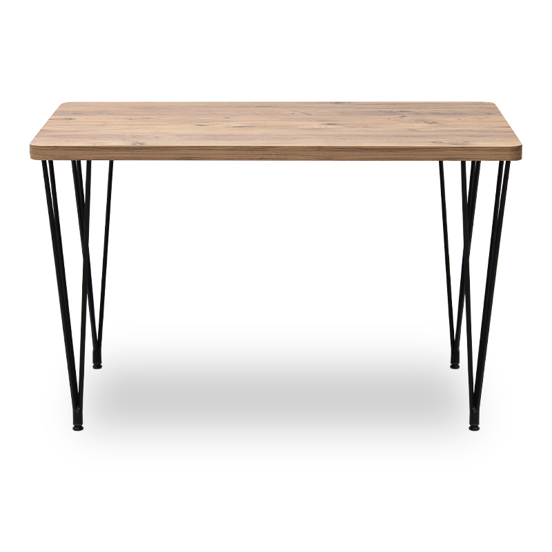 Roger Megapap Mdf/metallic table in acacia color 120x70x75cm.