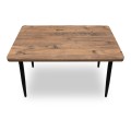 Levico Megapap Mdf/metallic table in acacia color 120x70x75cm.