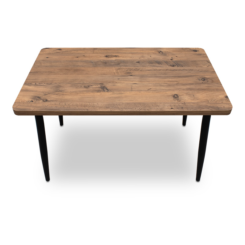 Levico Megapap Mdf/metallic table in acacia color 120x70x75cm.