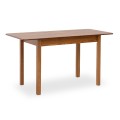 Bergen Megapap table solid wood expandable in walnut color 120/150x68x77cm.
