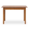 Bergen Megapap table solid wood expandable in walnut color 120/150x68x77cm.