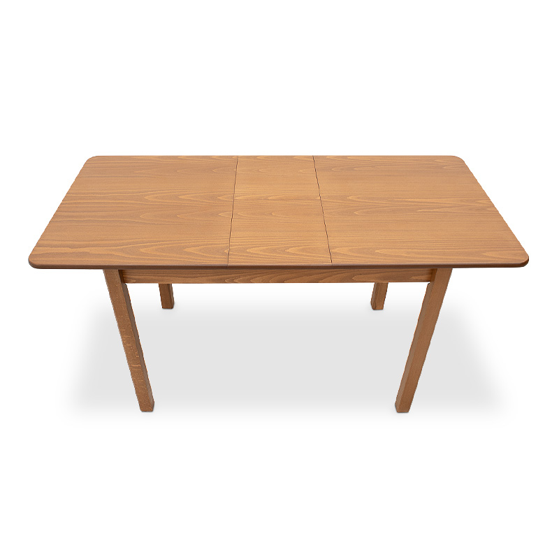 Bergen Megapap table solid wood expandable in walnut color 120/150x68x77cm.