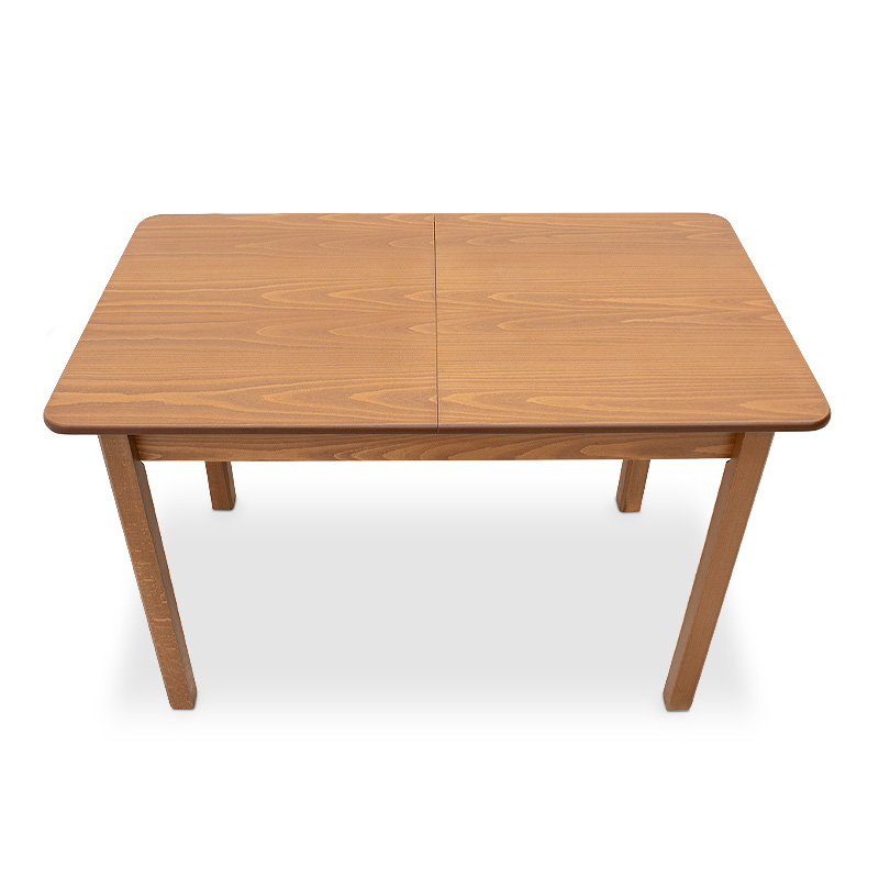 Bergen Megapap table solid wood expandable in walnut color 120/150x68x77cm.