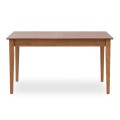 Adare Megapap table solid wood expandable in walnut color 140/180x78x77cm.