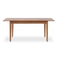 Adare Megapap table solid wood expandable in walnut color 140/180x78x77cm.