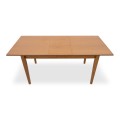 Adare Megapap table solid wood expandable in walnut color 140/180x78x77cm.