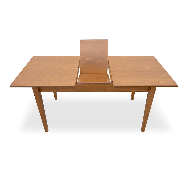 Adare Megapap table solid wood expandable in walnut color 140/180x78x77cm.