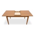 Adare Megapap table solid wood expandable in walnut color 140/180x78x77cm.