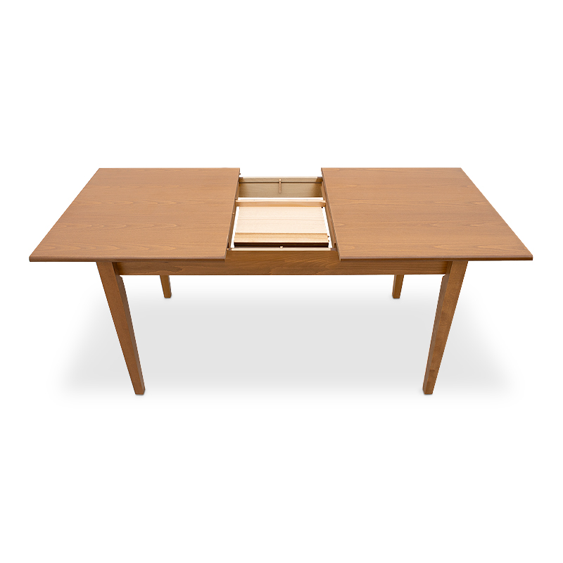 Adare Megapap table solid wood expandable in walnut color 140/180x78x77cm.