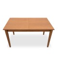 Adare Megapap table solid wood expandable in walnut color 140/180x78x77cm.