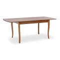 Belfast Megapap table solid wood expandable in walnut color 150/200x89x78cm.
