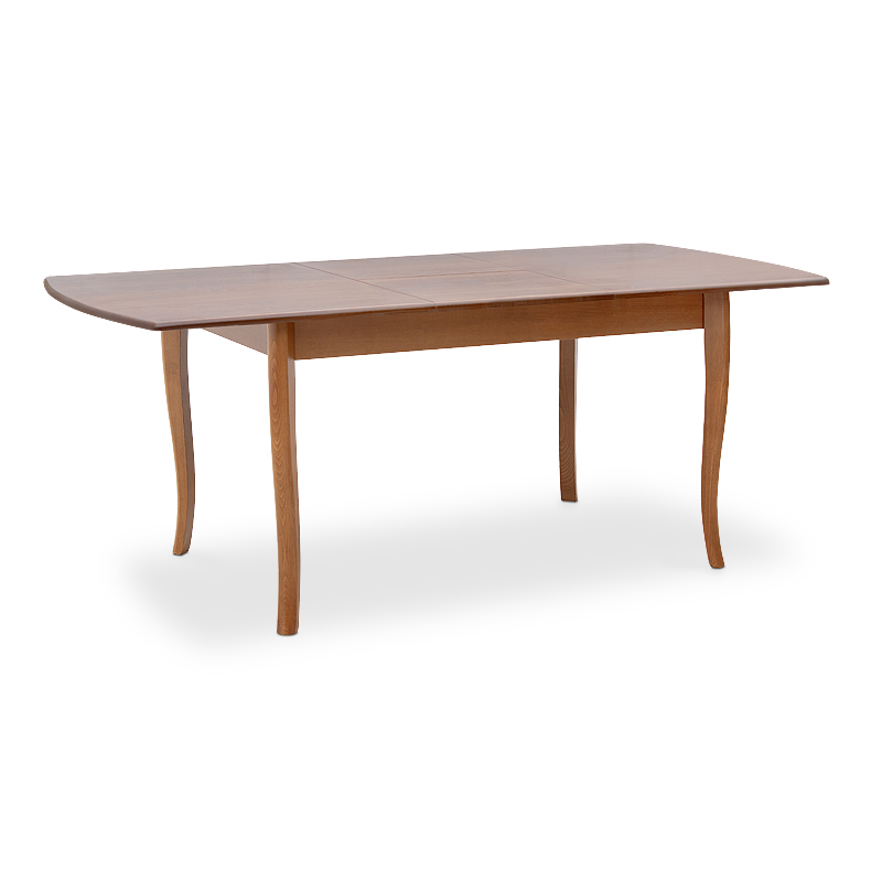 Belfast Megapap table solid wood expandable in walnut color 150/200x89x78cm.