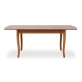 Belfast Megapap table solid wood expandable in walnut color 150/200x89x78cm.