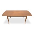 Belfast Megapap table solid wood expandable in walnut color 150/200x89x78cm.