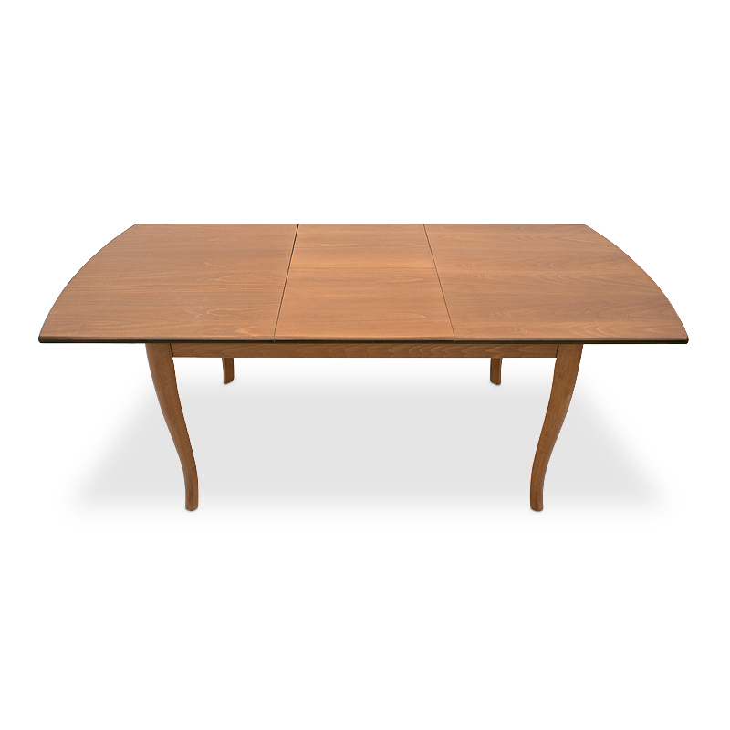 Belfast Megapap table solid wood expandable in walnut color 150/200x89x78cm.