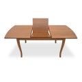 Belfast Megapap table solid wood expandable in walnut color 150/200x89x78cm.