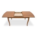 Belfast Megapap table solid wood expandable in walnut color 150/200x89x78cm.