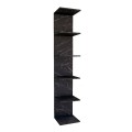 Ogden Megapap melamine bookcase in black marble effect color 34,5x30x180cm.