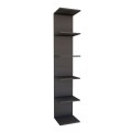 Ogden Megapap melamine bookcase in anthracite color 34,5x30x180cm.