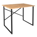 Rilke Megapap melamine - metal office desk in pine oak color 90x60x75cm.
